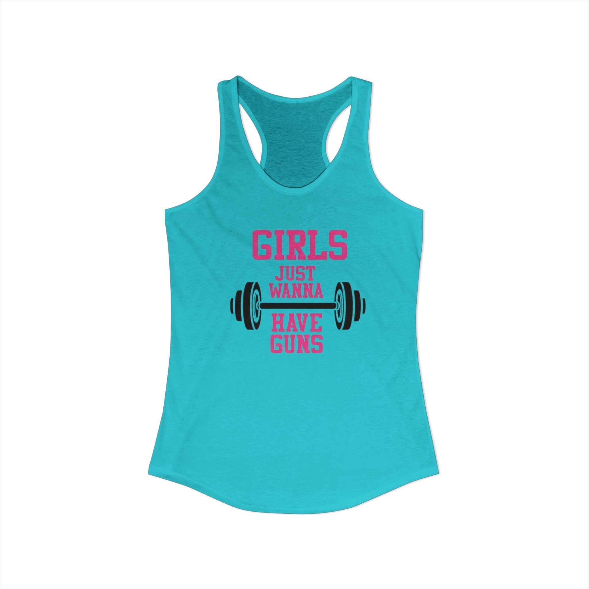 Girls Just Wanna Have Guns Women’s Racerback Tank