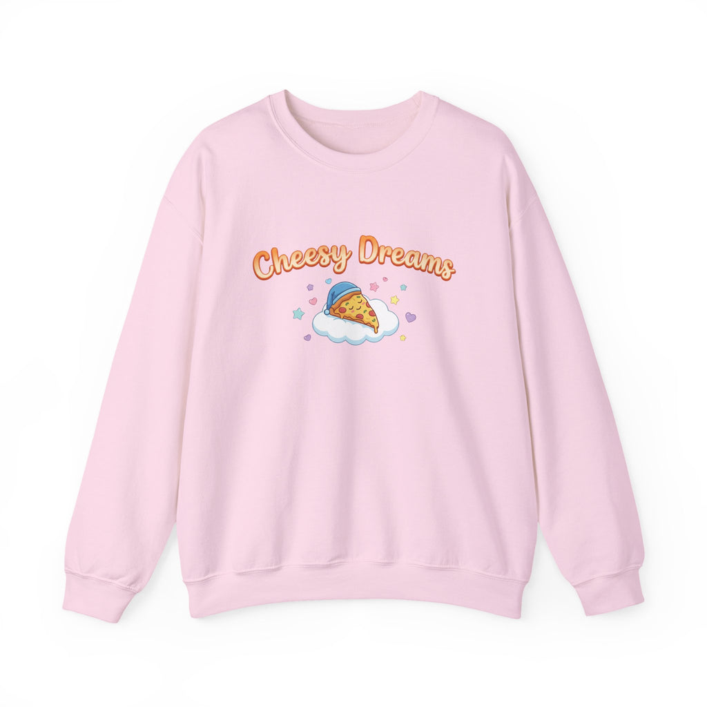 Cheesy Dreams Pizza Sweatshirt – Cozy Food Humor Crewneck