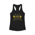 Black tank top with yellow 'Bar Wars' graphic design on a white background