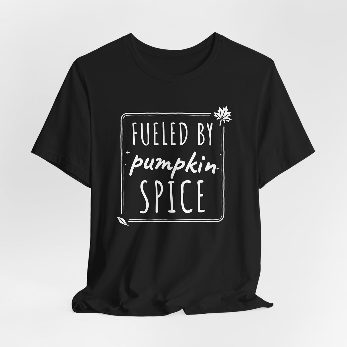 Fueled By Pumpkin Spice Box Tee | Fall Gym Shirt