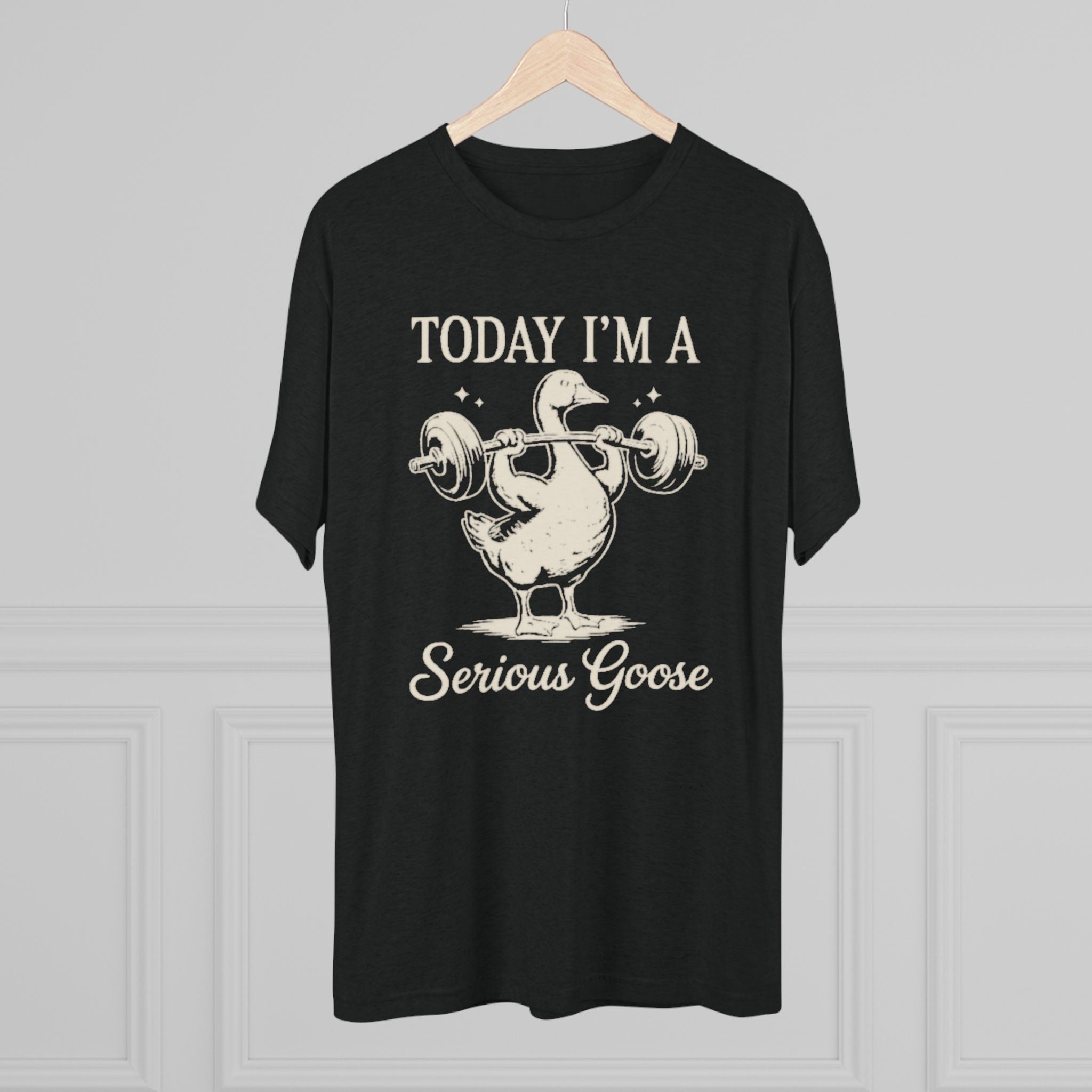 Today I’m a Serious Goose – Funny Weightlifting Tri-Blend Tee