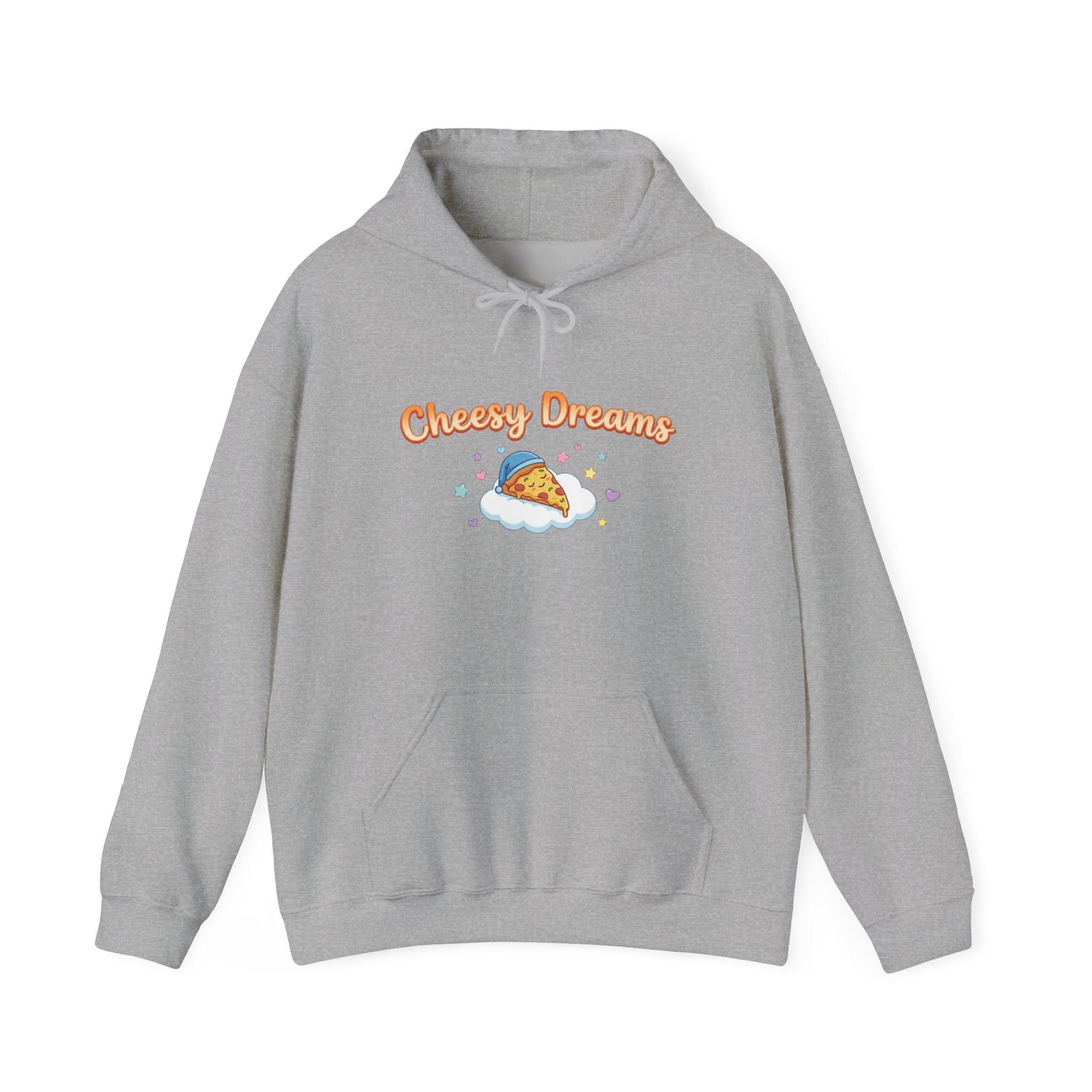 Cheesy Dreams Cozy Snack Humor Hoodie