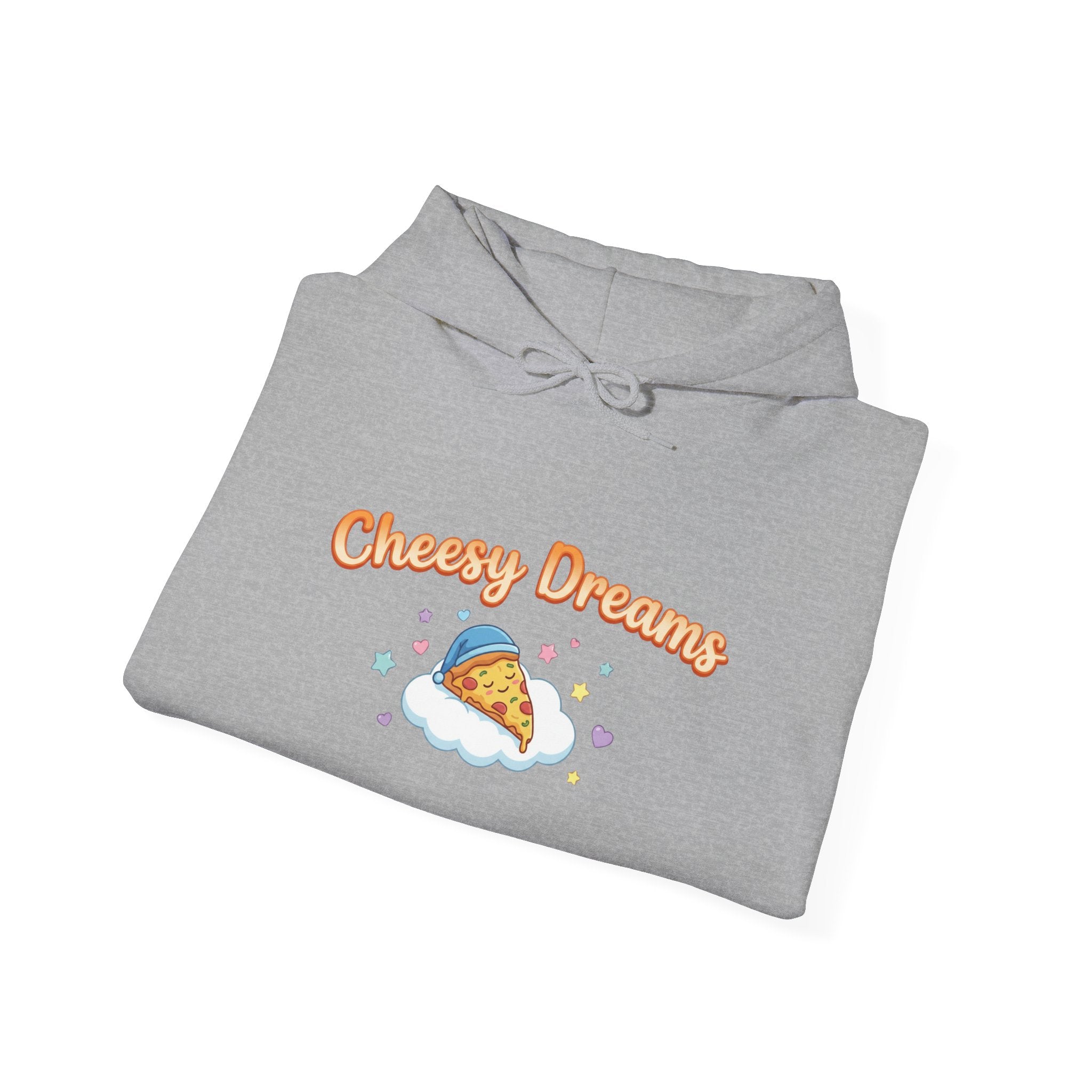 Cheesy Dreams Cozy Snack Humor Hoodie