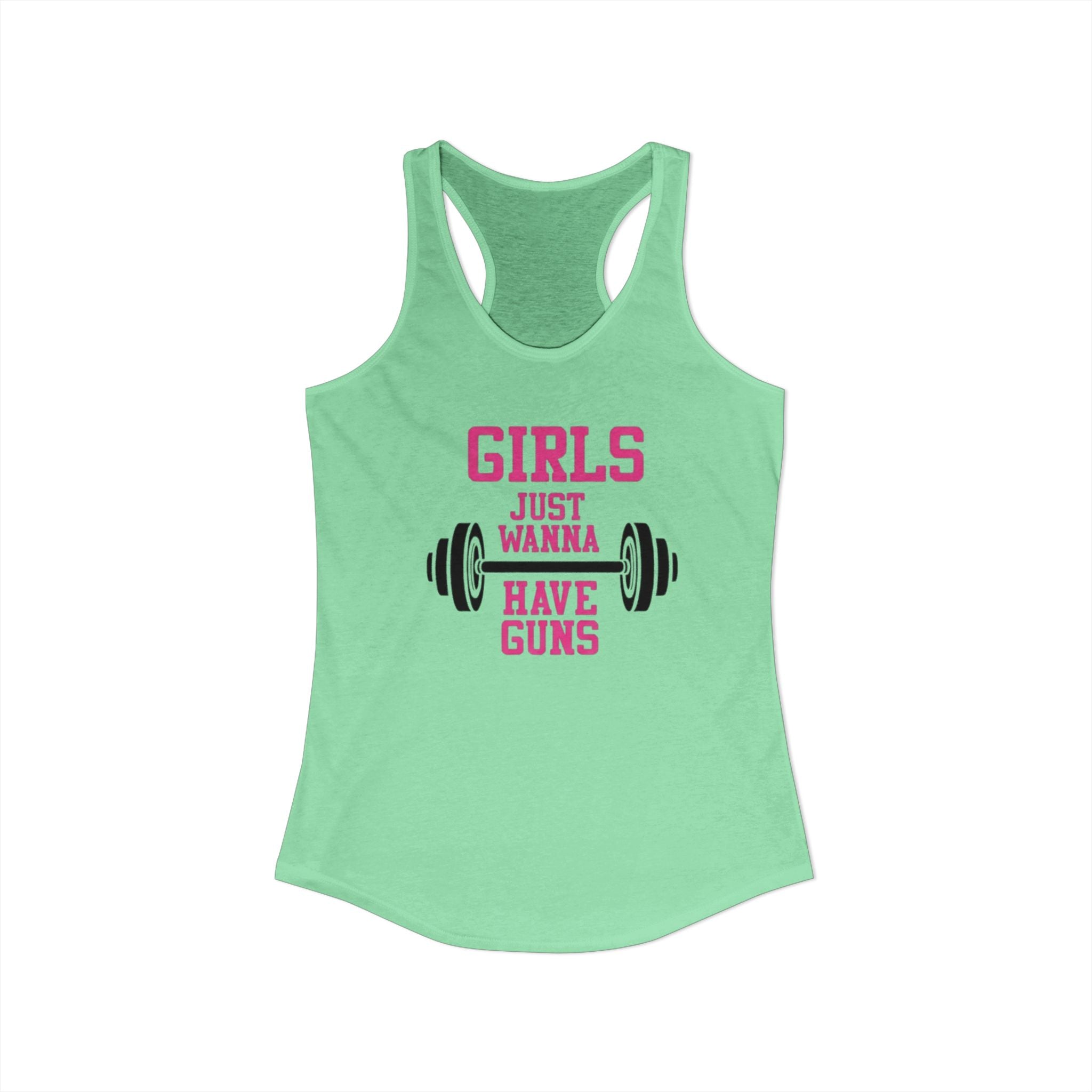 Girls Just Wanna Have Guns Women’s Racerback Tank