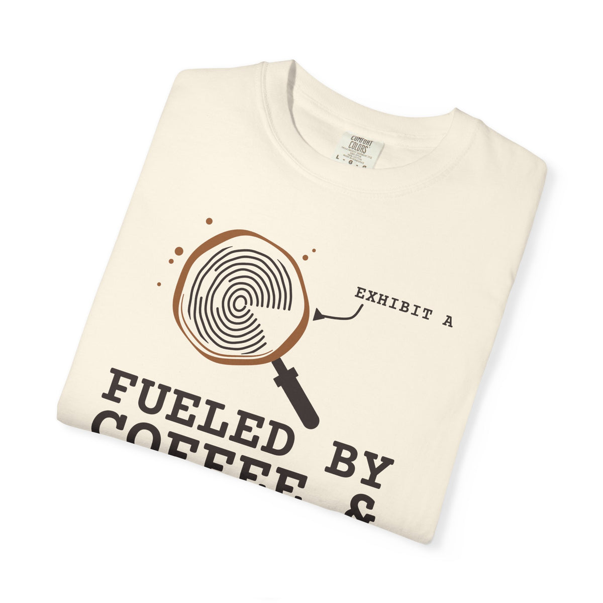 Fueled By Coffee & True Crime Tee | Funny True Crime Shirt