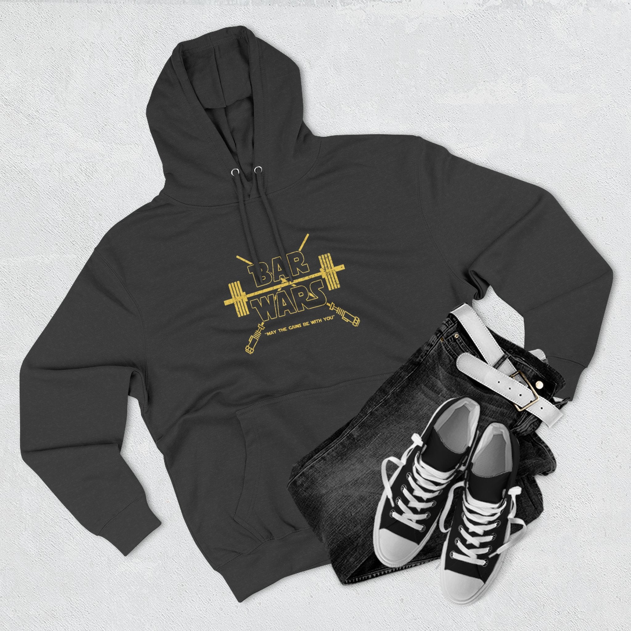 Bar Wars Fleece Hoodie — Three-Panel Cozy Pullover