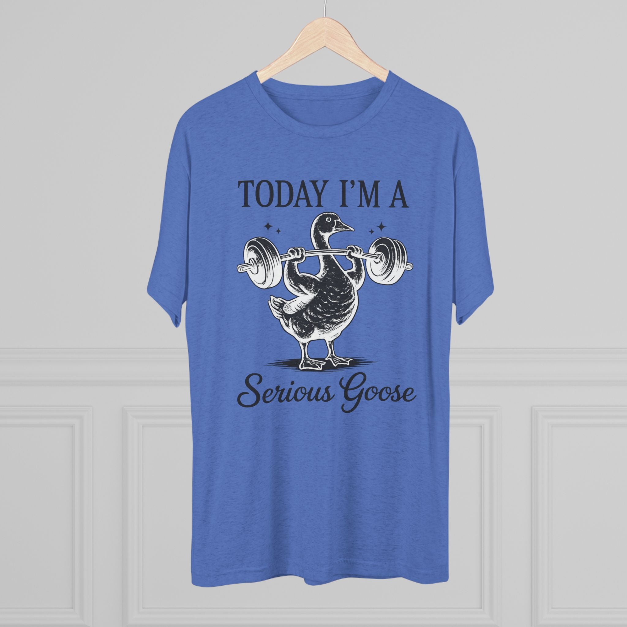 Today I’m a Serious Goose – Funny Weightlifting Tri-Blend Tee
