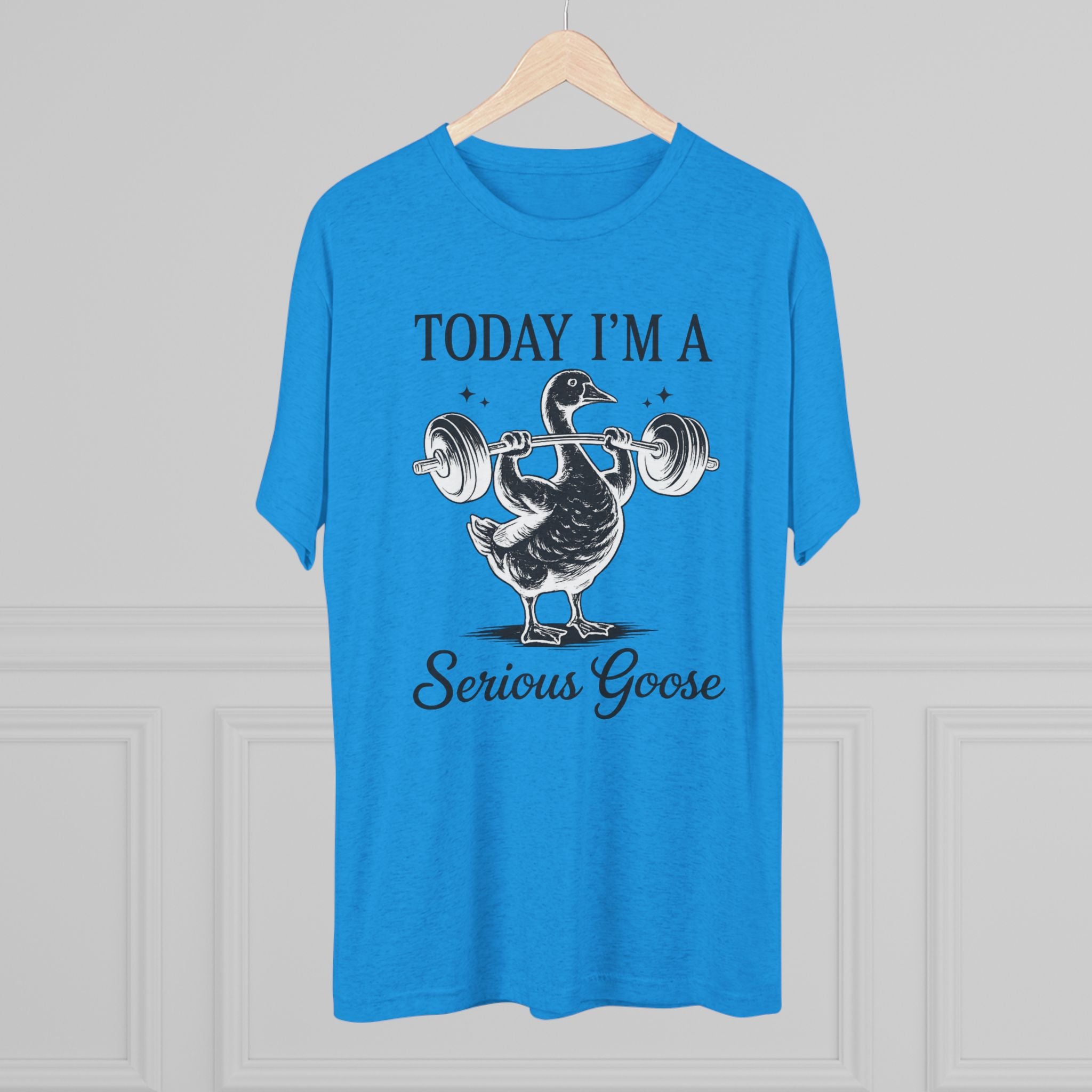 Today I’m a Serious Goose – Funny Weightlifting Tri-Blend Tee