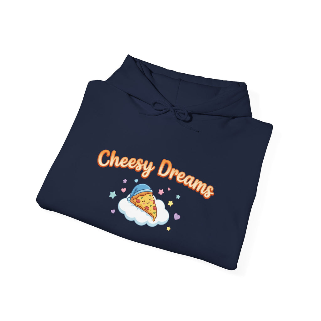 Cheesy Dreams Cozy Snack Humor Hoodie