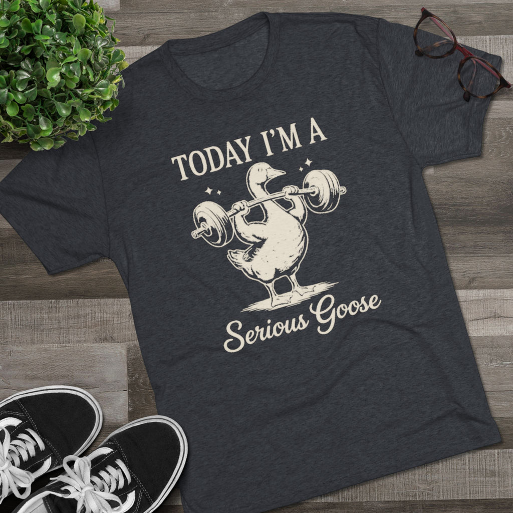Today I’m a Serious Goose – Funny Weightlifting Tri-Blend Tee
