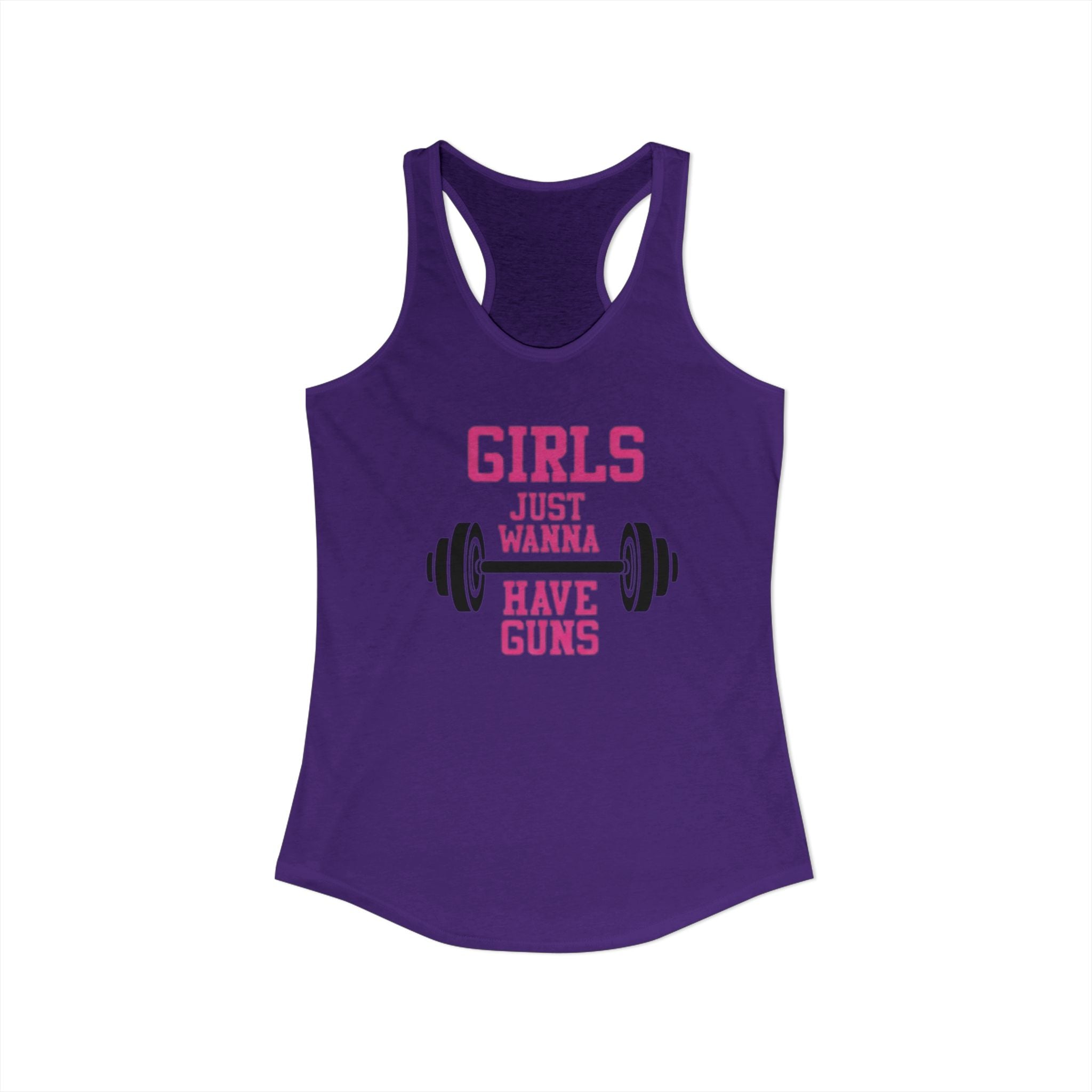 Girls Just Wanna Have Guns Women’s Racerback Tank