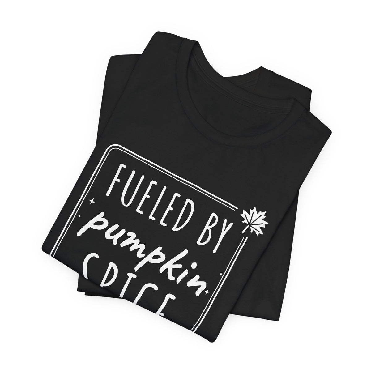 Fueled By Pumpkin Spice Box Tee | Fall Gym Shirt