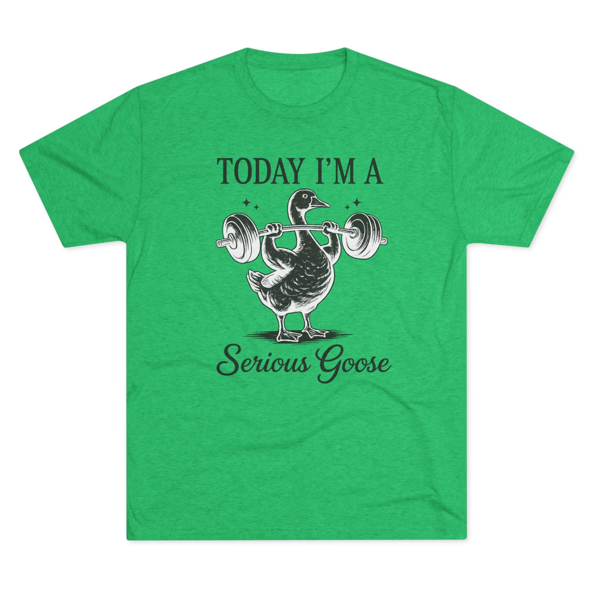 Today I’m a Serious Goose – Funny Weightlifting Tri-Blend Tee