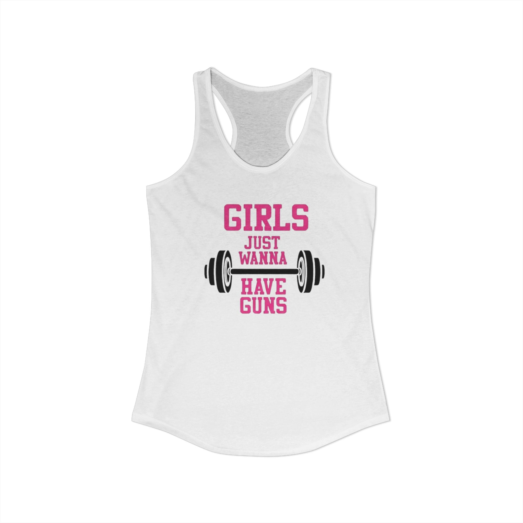 Girls Just Wanna Have Guns Women’s Racerback Tank