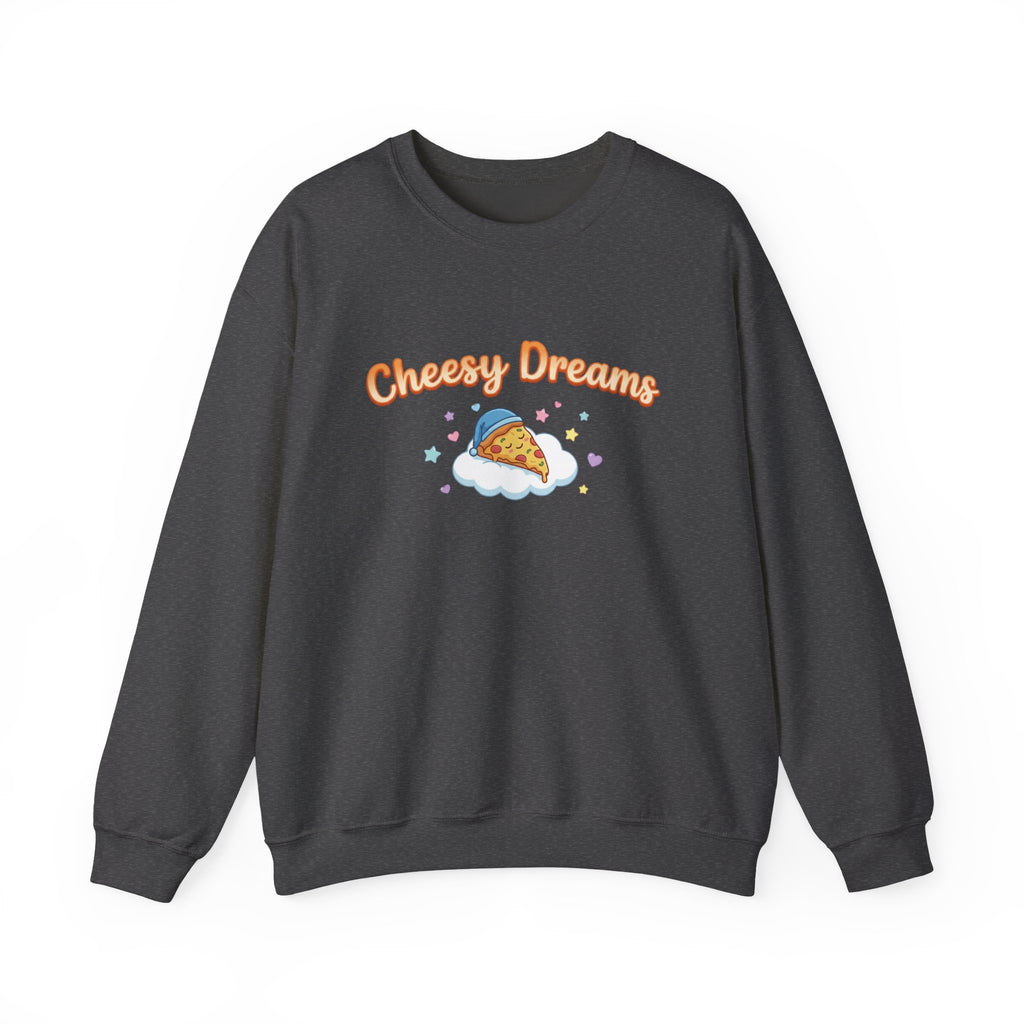 Cheesy Dreams Pizza Sweatshirt – Cozy Food Humor Crewneck