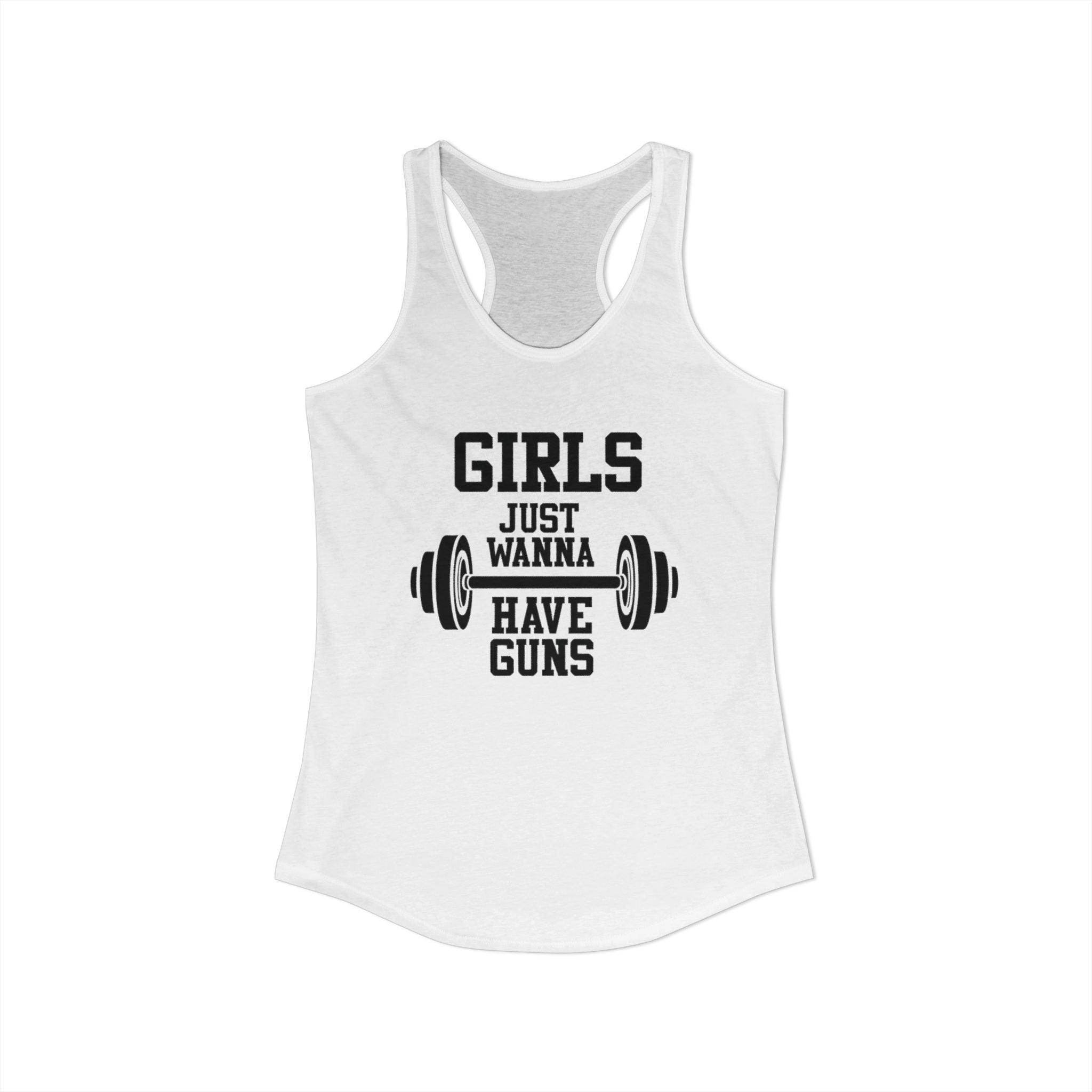 Girls Just Wanna Have Guns Women’s Racerback Tank