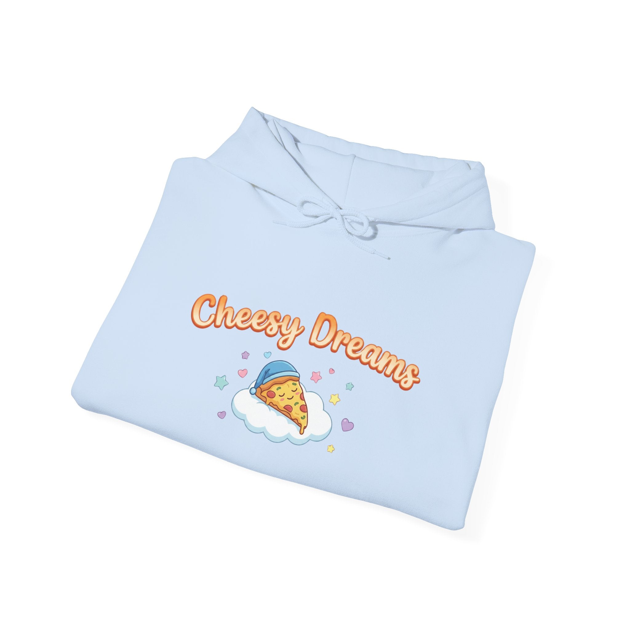 Cheesy Dreams Cozy Snack Humor Hoodie