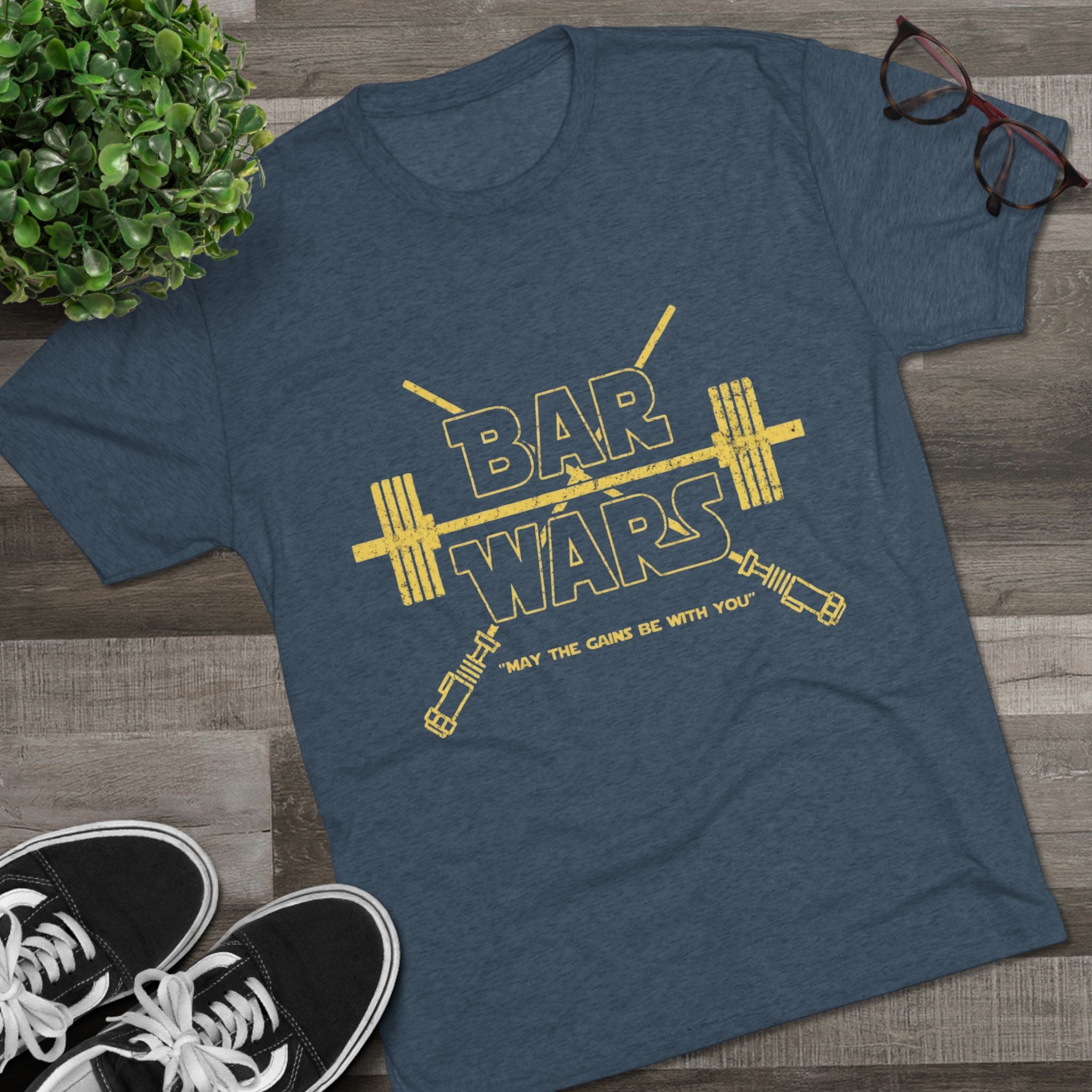 Bar Wars Vintage Tee — Retro Graphic Crew Shirt
