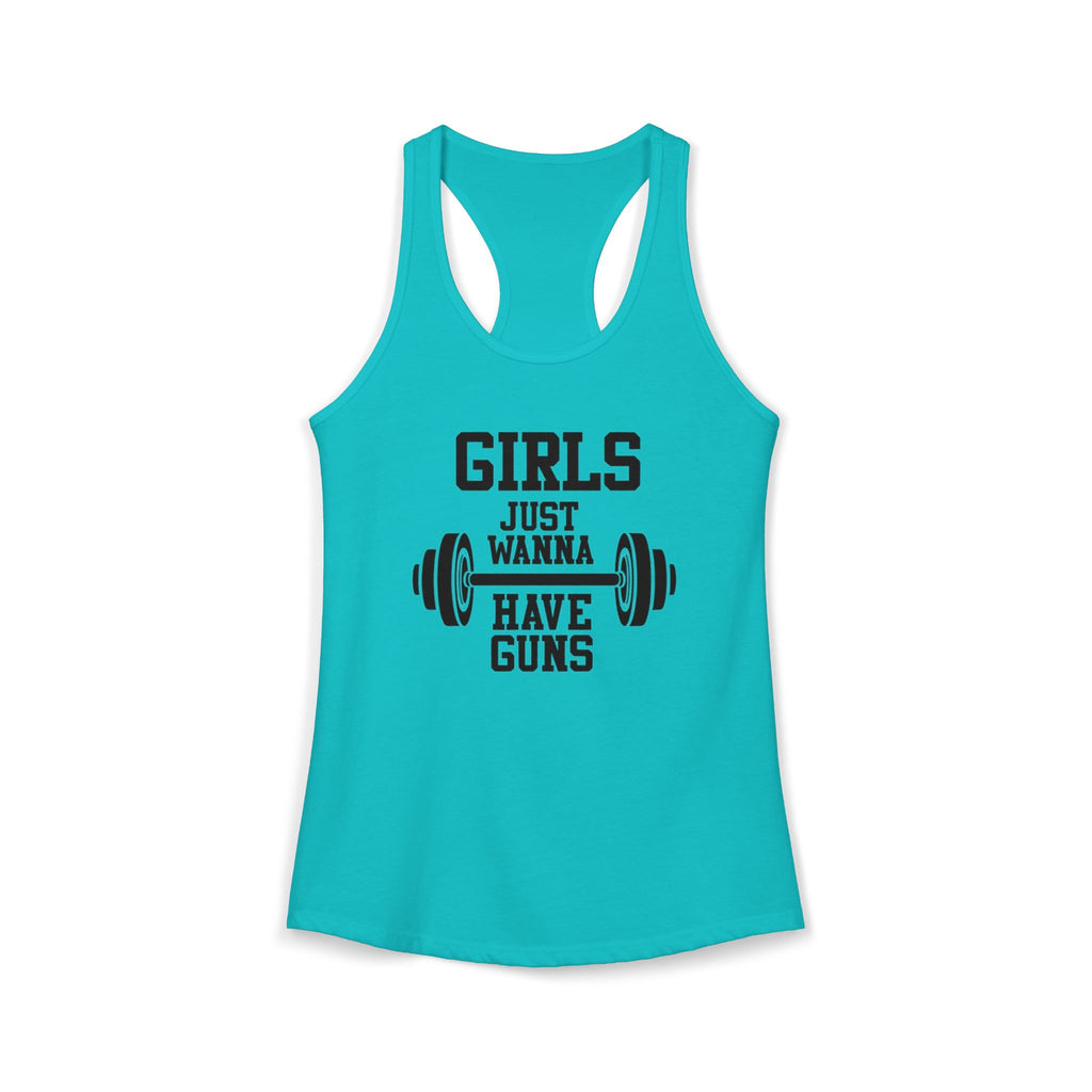 Girls Just Wanna Have Guns Women’s Racerback Tank