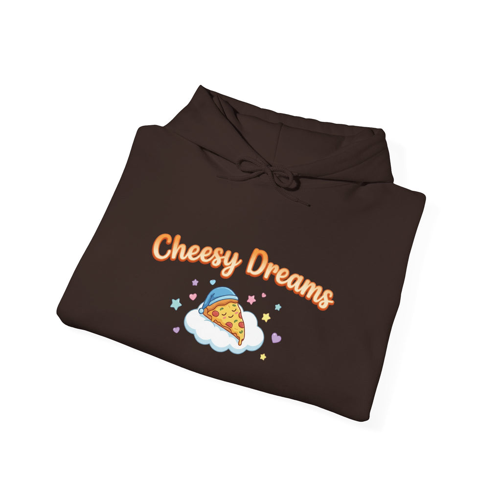 Cheesy Dreams Cozy Snack Humor Hoodie