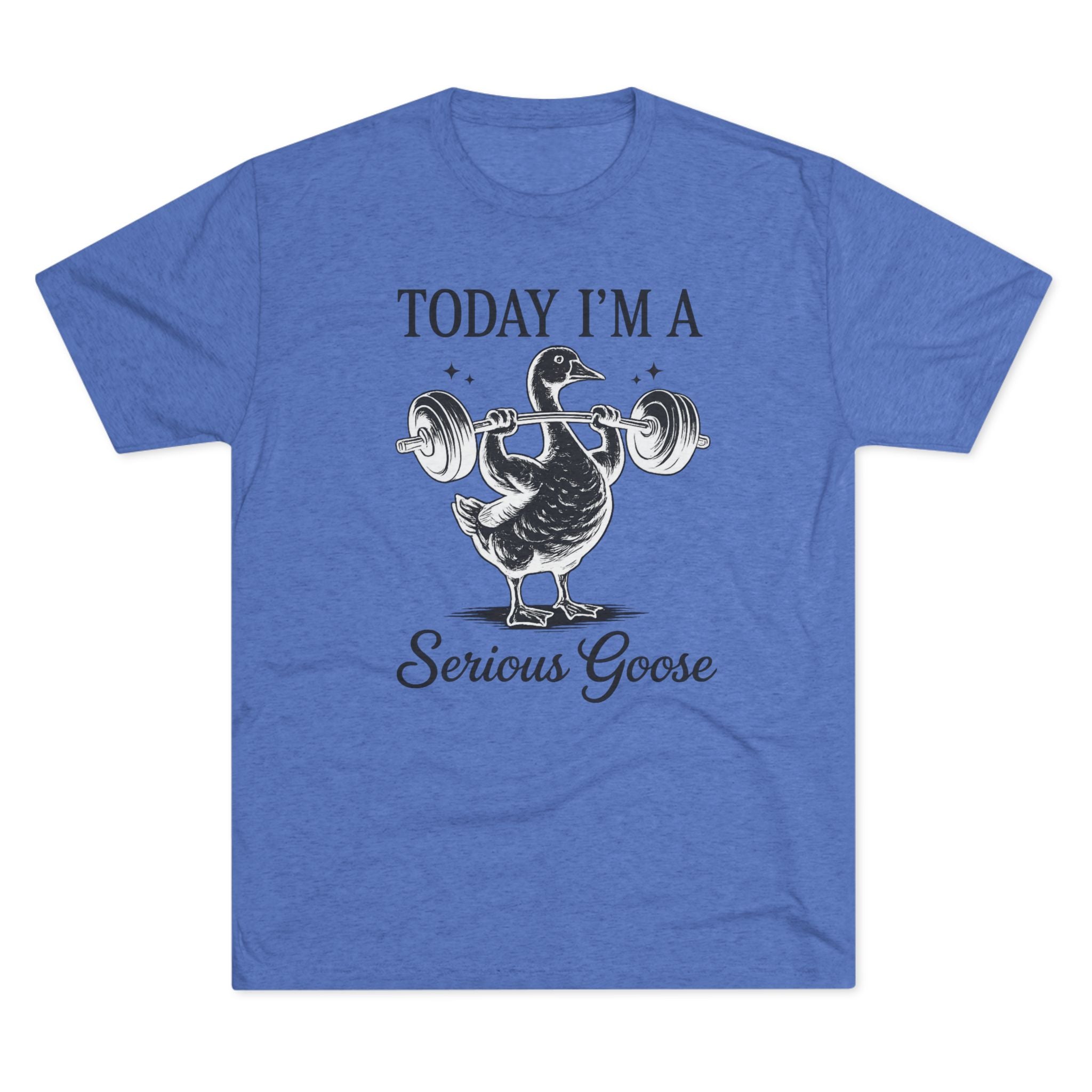 Today I’m a Serious Goose – Funny Weightlifting Tri-Blend Tee