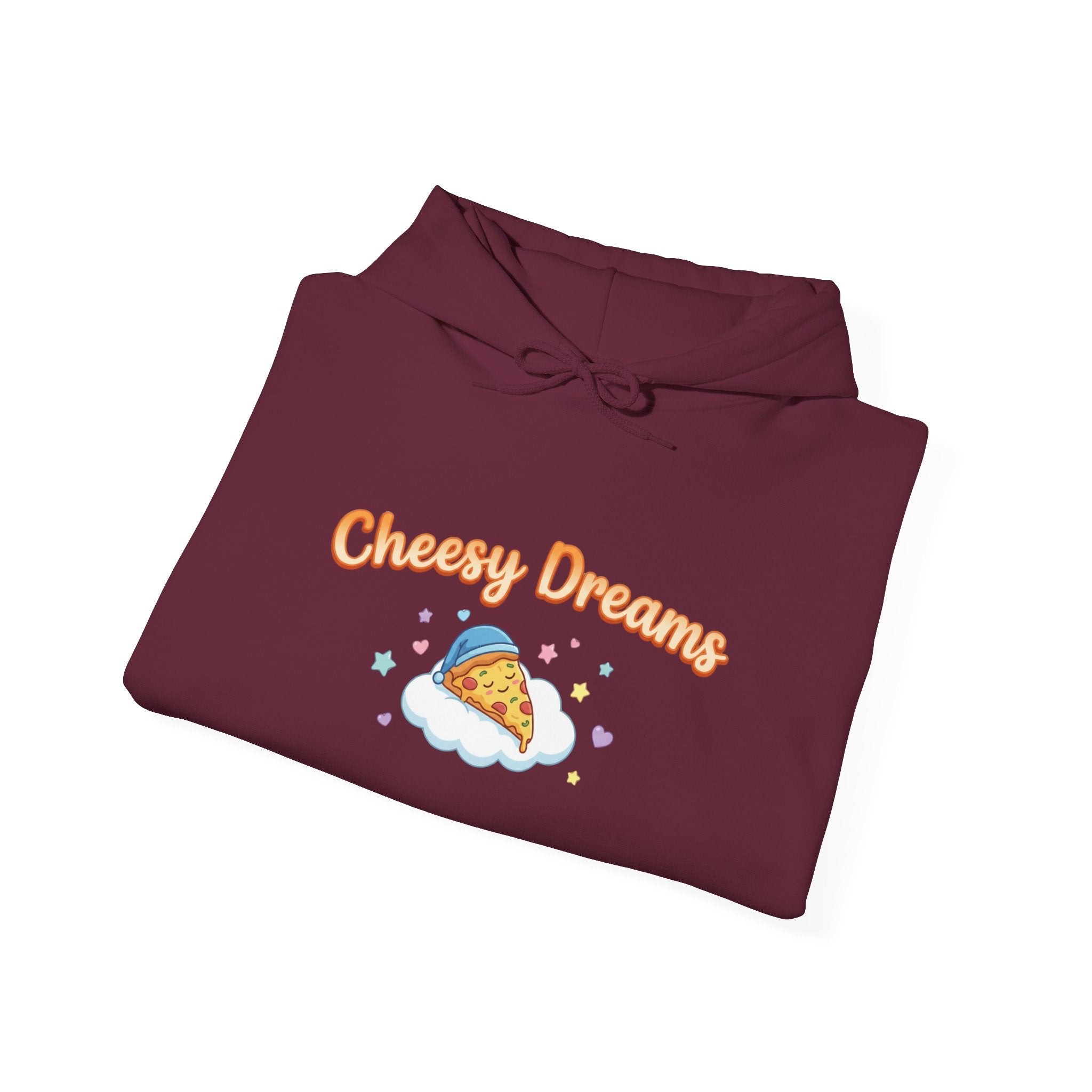 Cheesy Dreams Cozy Snack Humor Hoodie