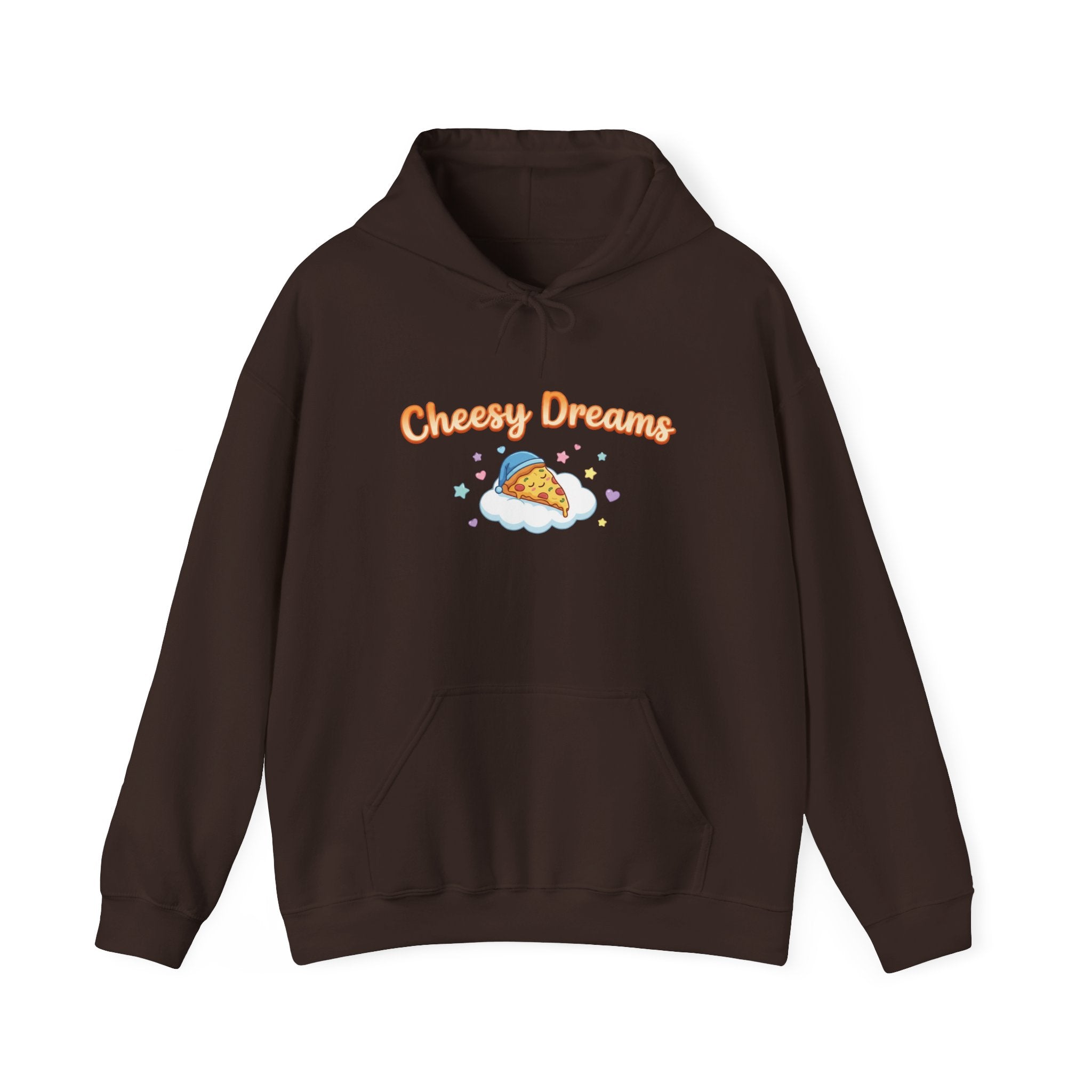 Cheesy Dreams Cozy Snack Humor Hoodie