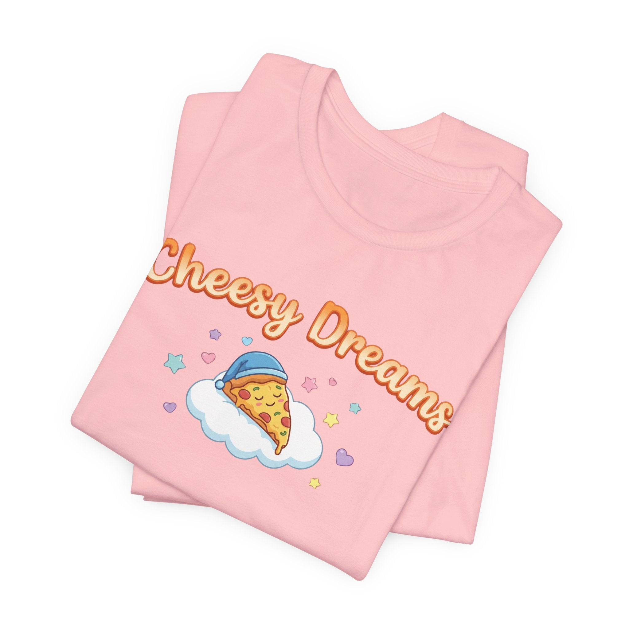 Cheesy Dreams Pizza T-Shirt – Cozy Food Humor Graphic Tee