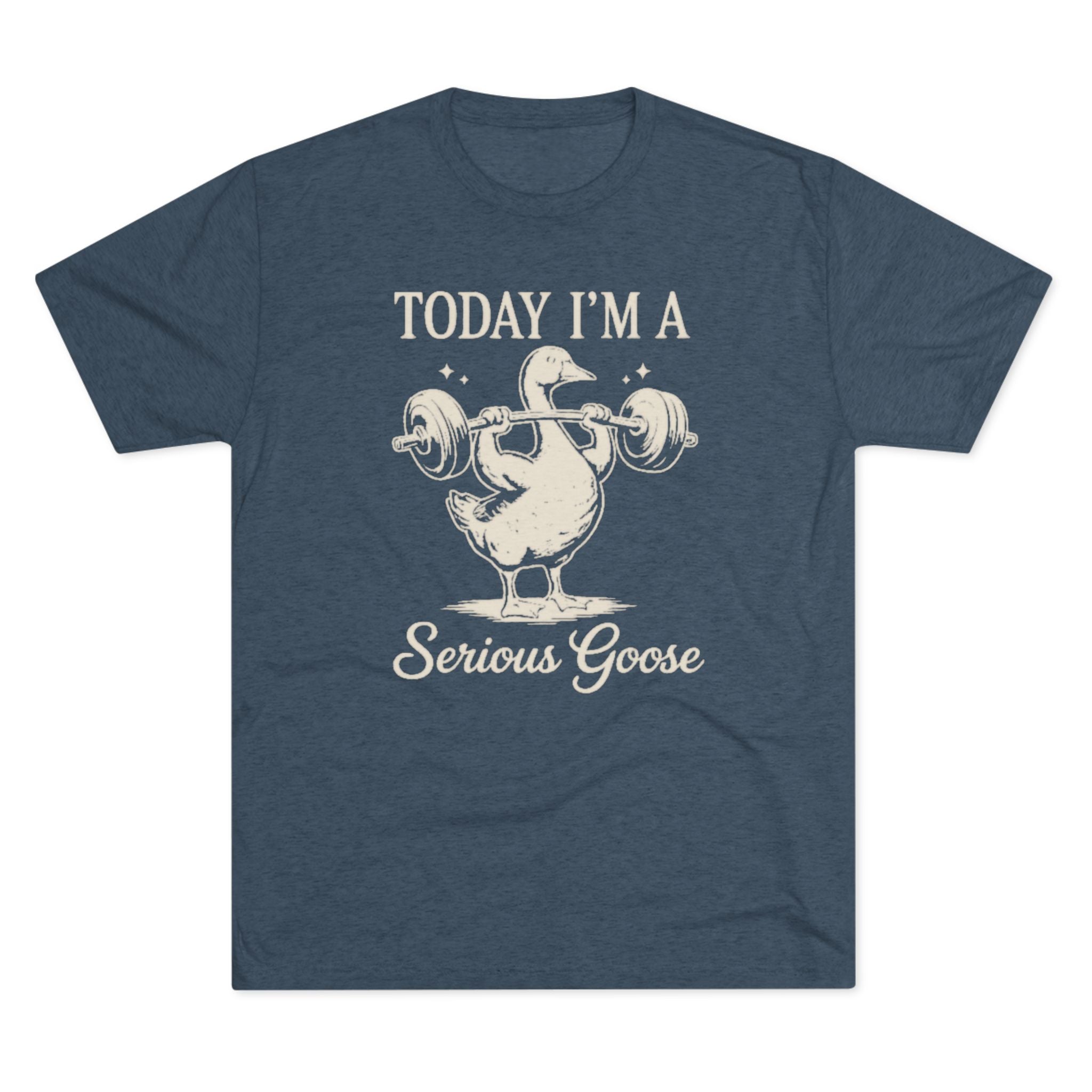 Today I’m a Serious Goose – Funny Weightlifting Tri-Blend Tee