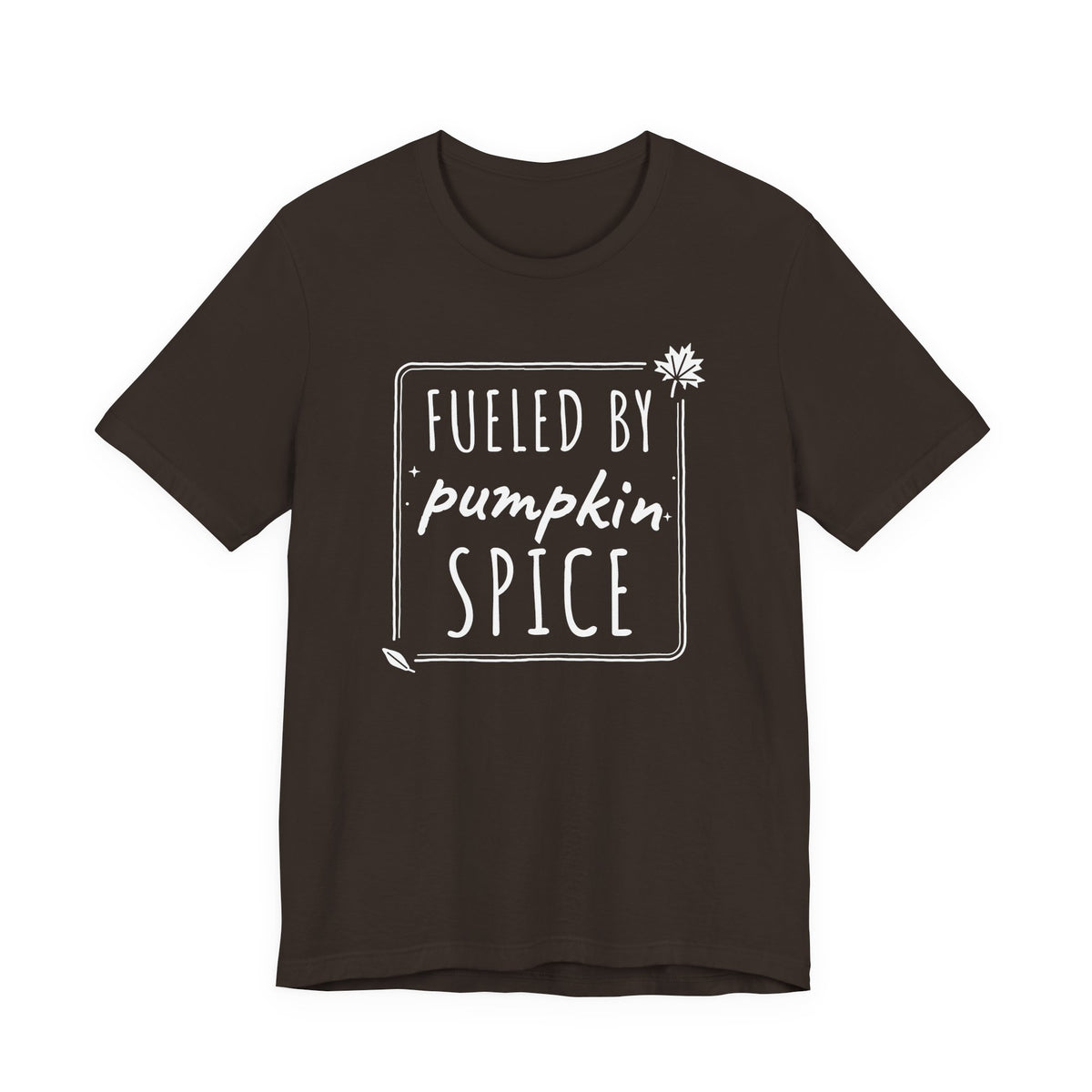 Fueled By Pumpkin Spice Box Tee | Fall Gym Shirt