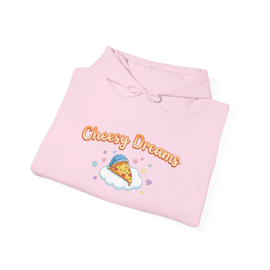 Cheesy Dreams Cozy Snack Humor Hoodie