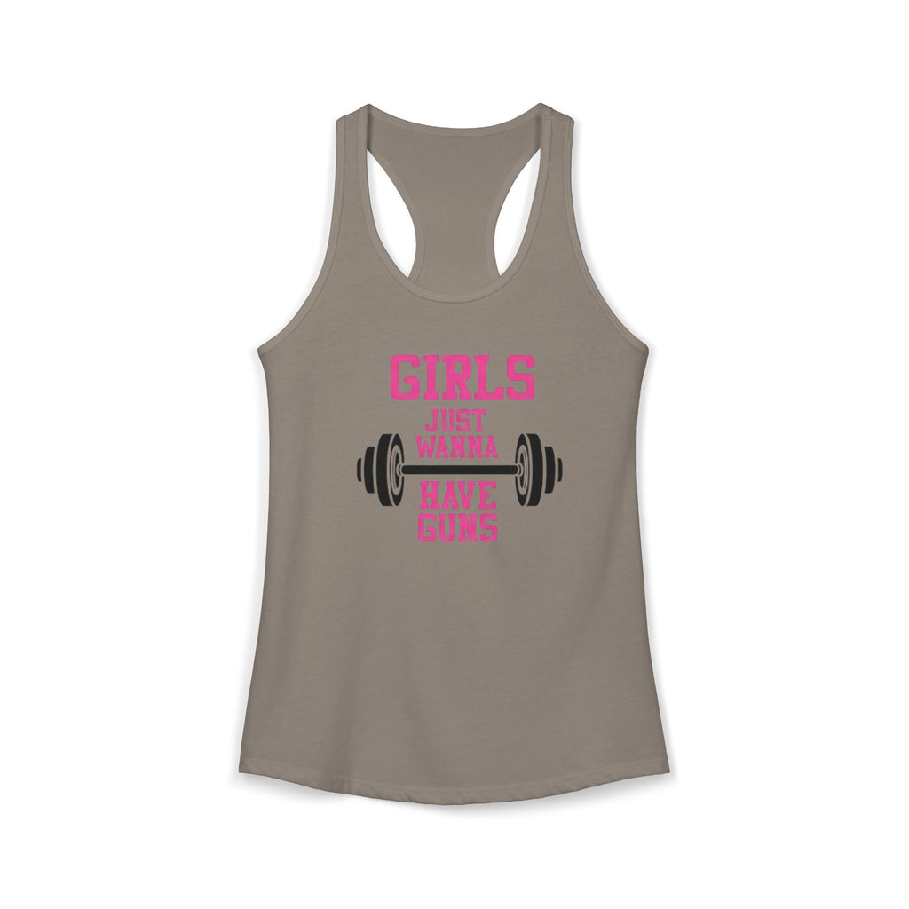Girls Just Wanna Have Guns Women’s Racerback Tank