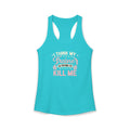 I Think My Trainer Is Trying to Kill Me Women’s Racerback Tank – Funny Gym Workout Tank Top