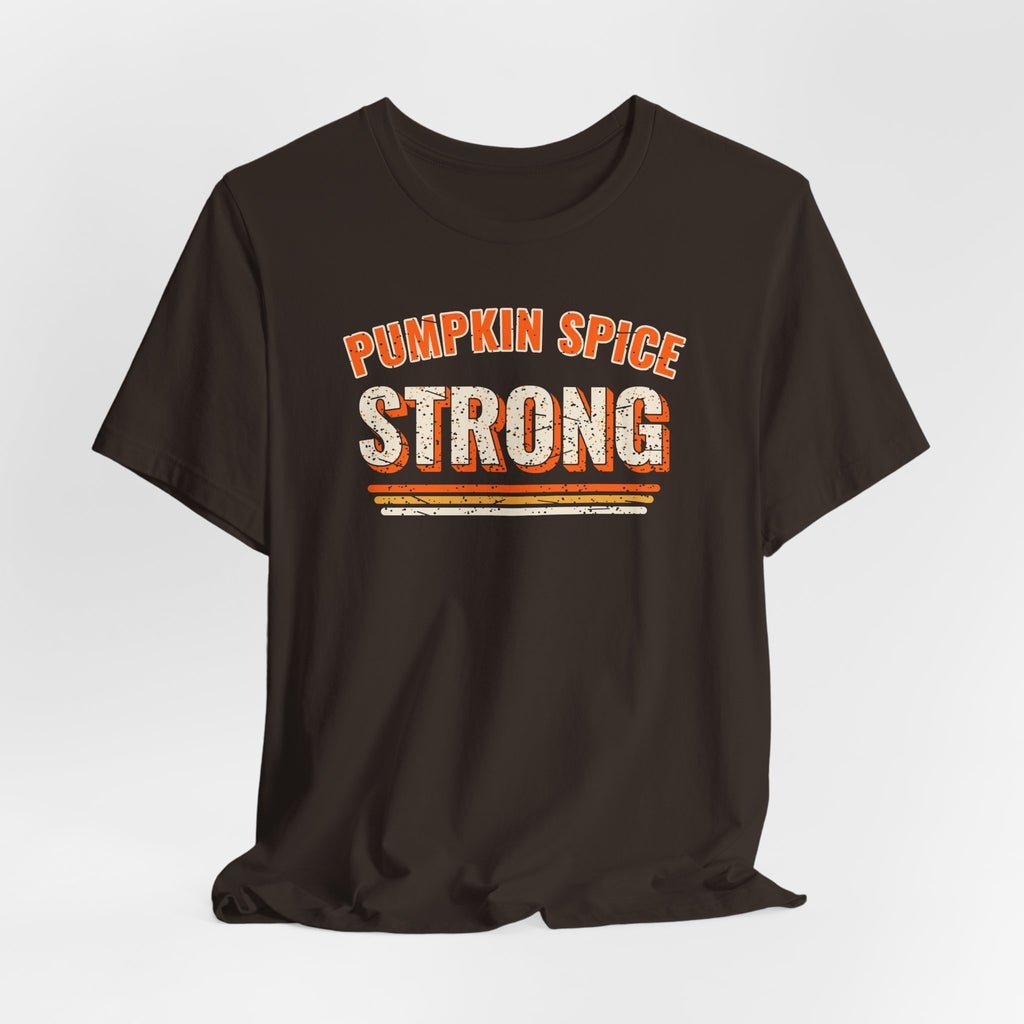 Pumpkin Spice Strong Retro Tee | Fall Gym Shirt