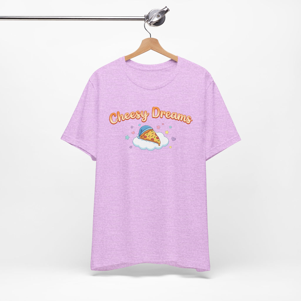 Cheesy Dreams Pizza T-Shirt – Cozy Food Humor Graphic Tee