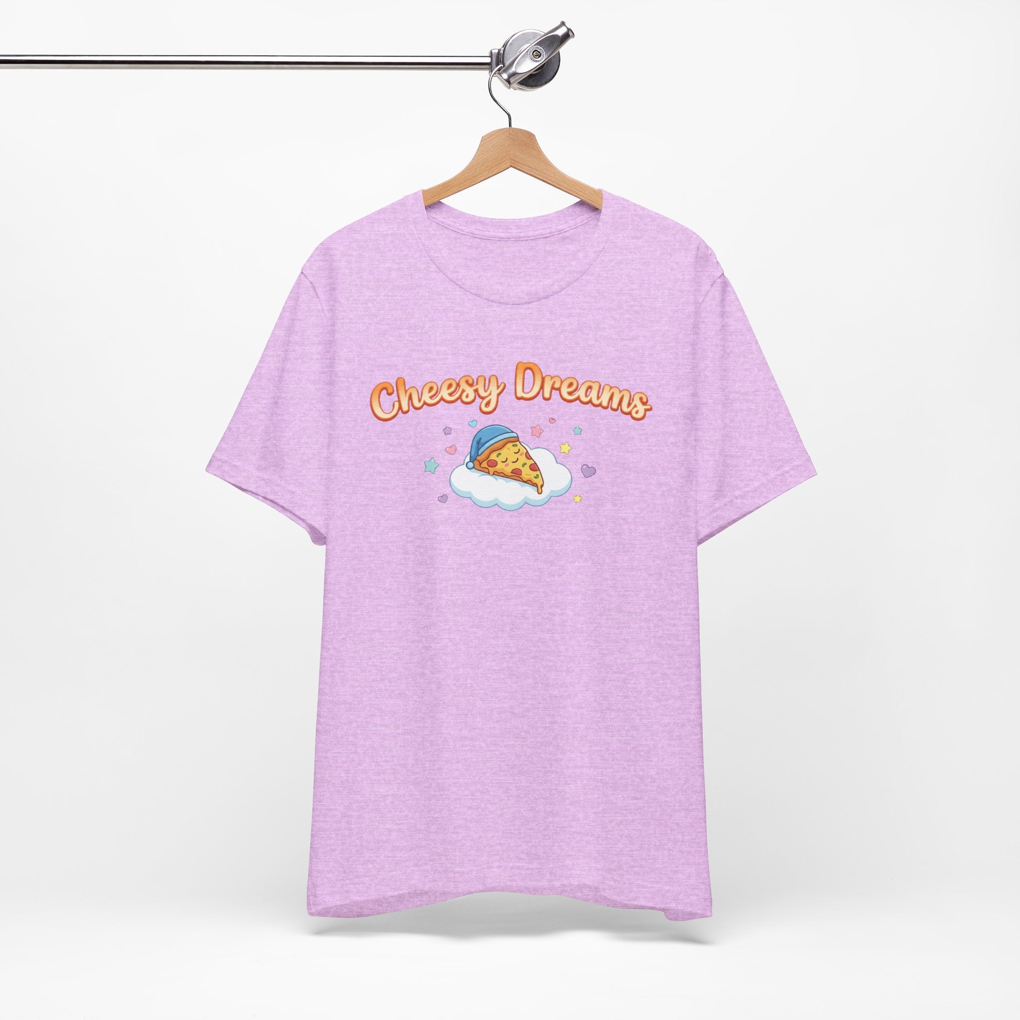 Cheesy Dreams Pizza T-Shirt – Cozy Food Humor Graphic Tee