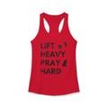 Lift Heavy Pray Hard Racerback Tank