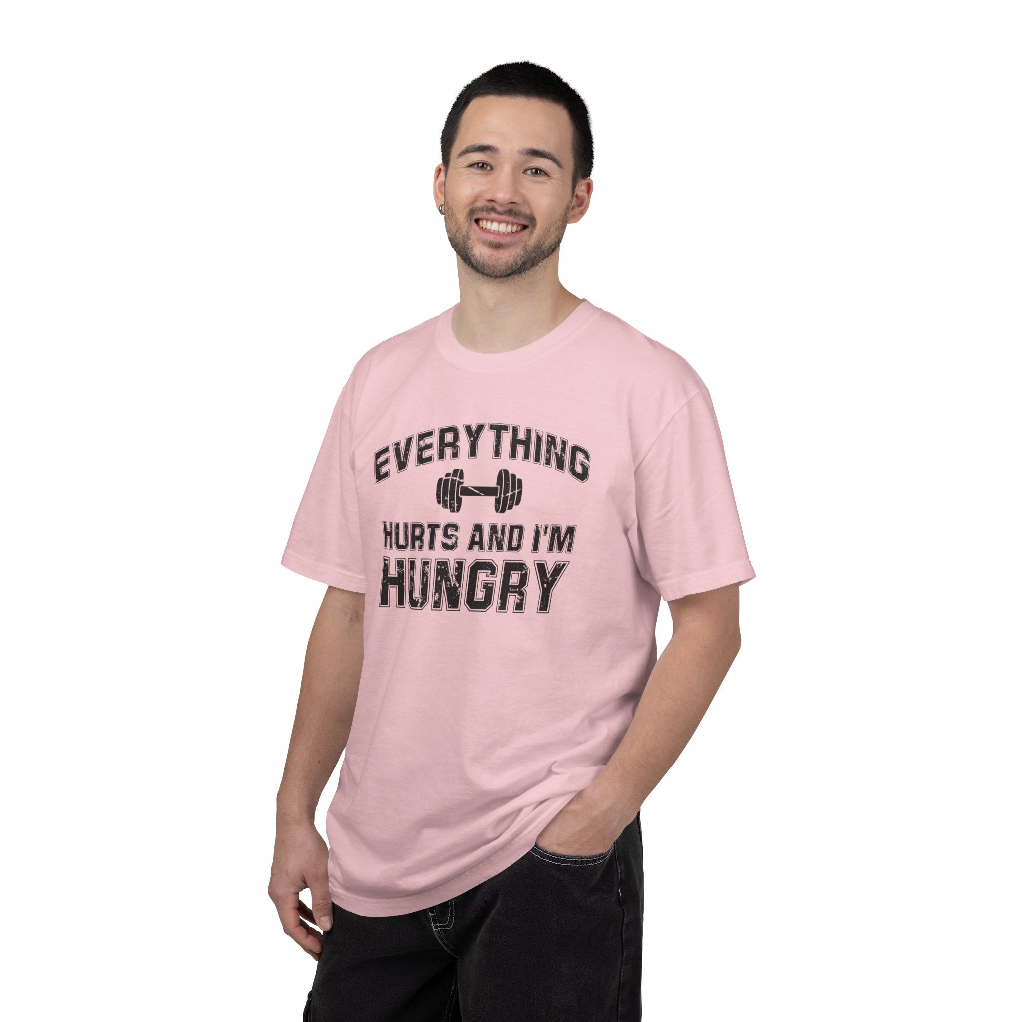 Everything Hurts and I’m Hungry | Funny Gym Shirt | Heavyweight Garment-Dyed Fitness Tee