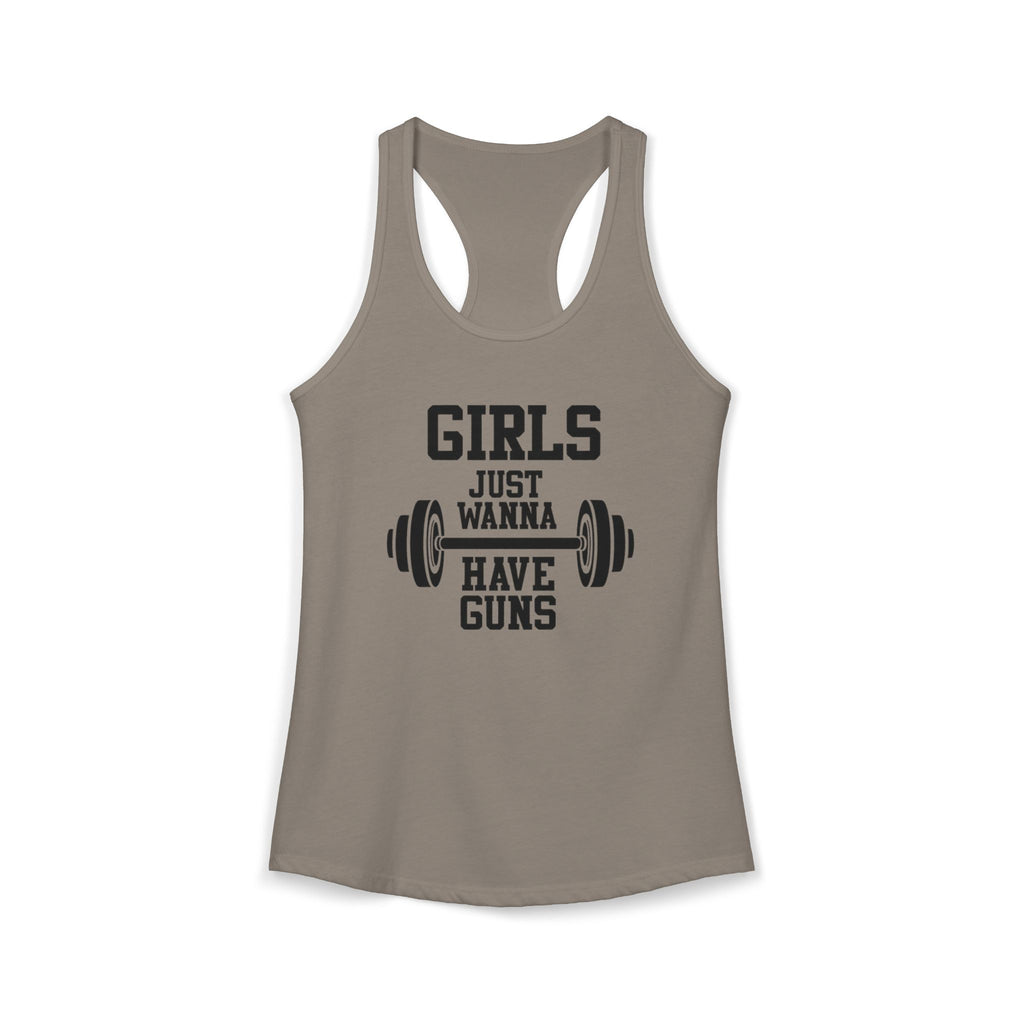 Girls Just Wanna Have Guns Women’s Racerback Tank