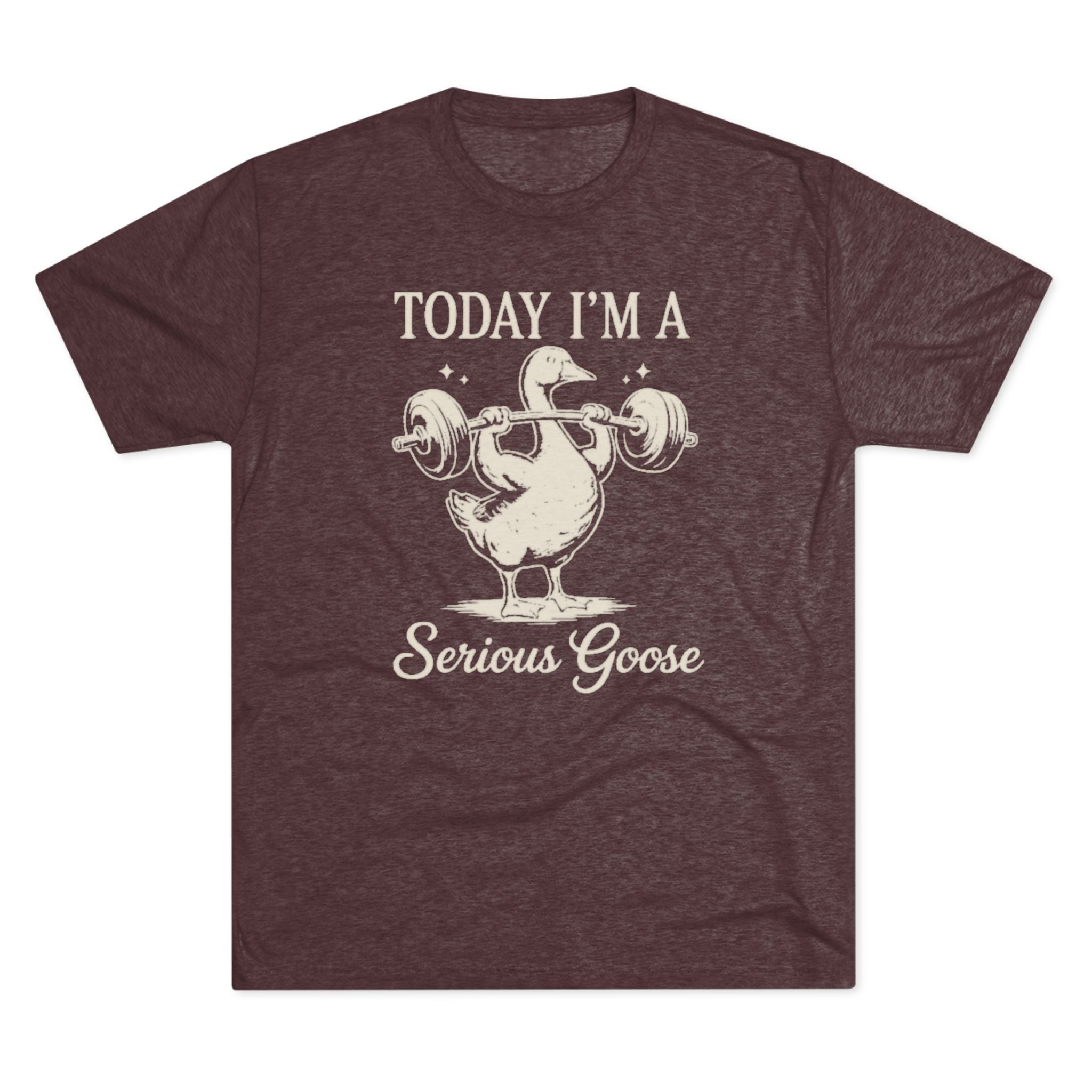 Today I’m a Serious Goose – Funny Weightlifting Tri-Blend Tee