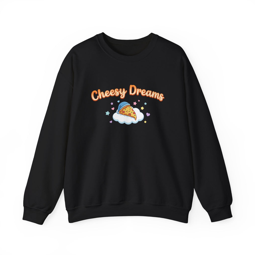 Cheesy Dreams Pizza Sweatshirt – Cozy Food Humor Crewneck