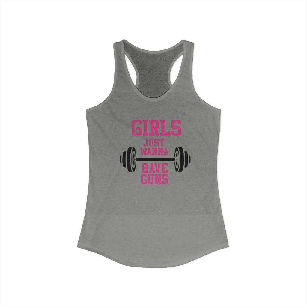 Girls Just Wanna Have Guns Women’s Racerback Tank