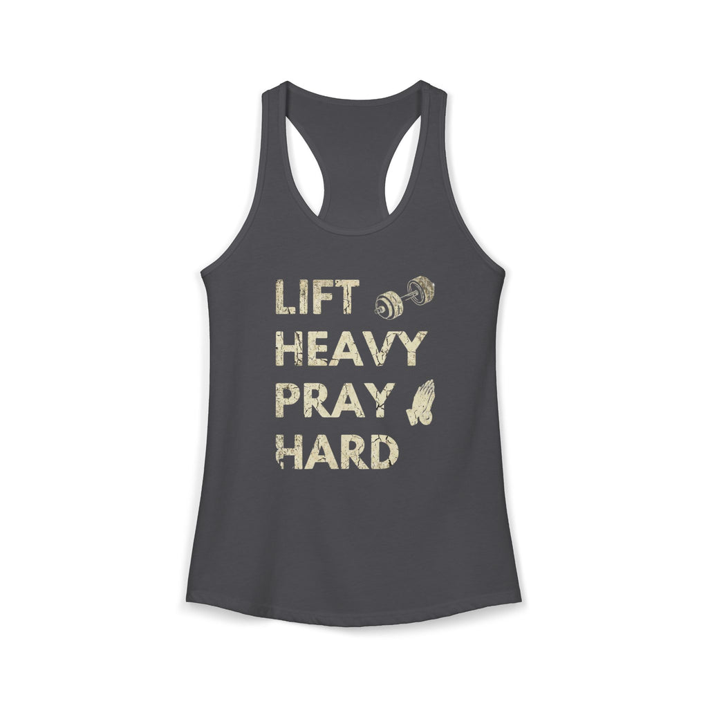 Lift Heavy Pray Hard Women’s Racerback Tank