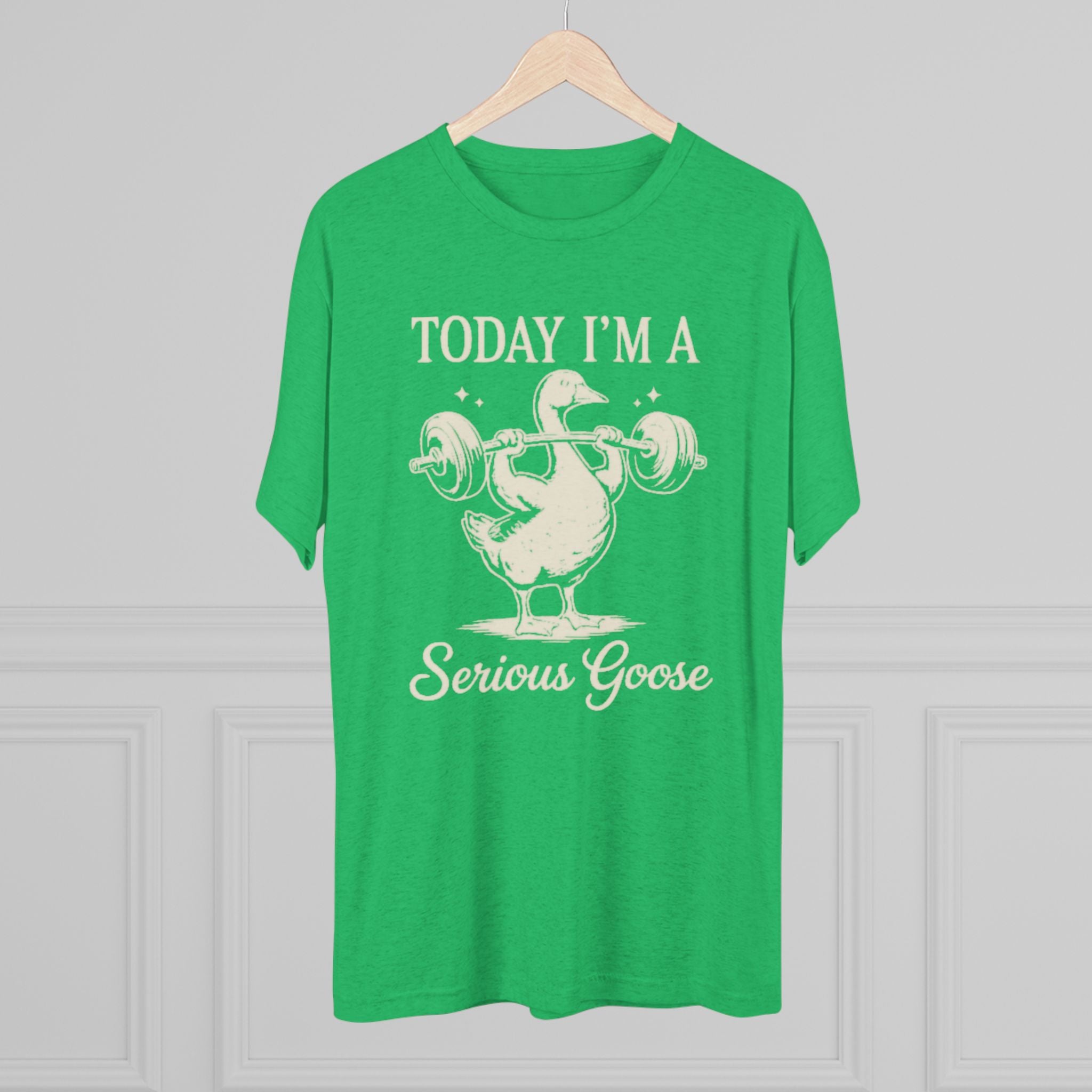 Today I’m a Serious Goose – Funny Weightlifting Tri-Blend Tee