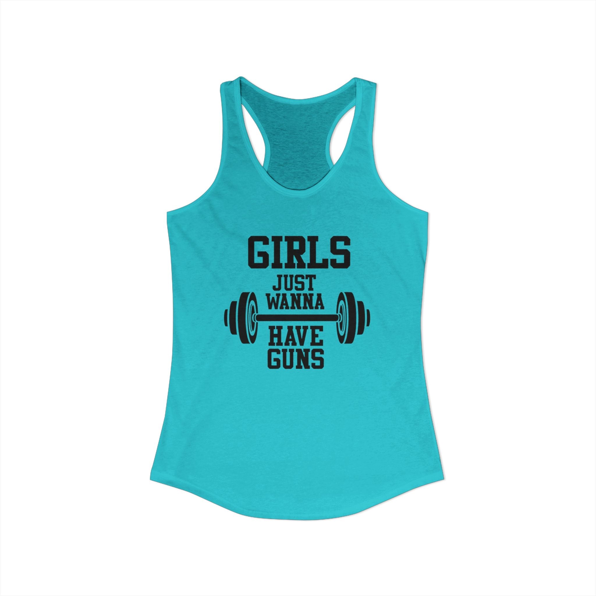Girls Just Wanna Have Guns Women’s Racerback Tank