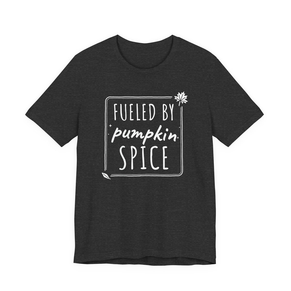 Fueled By Pumpkin Spice Box Tee | Fall Gym Shirt