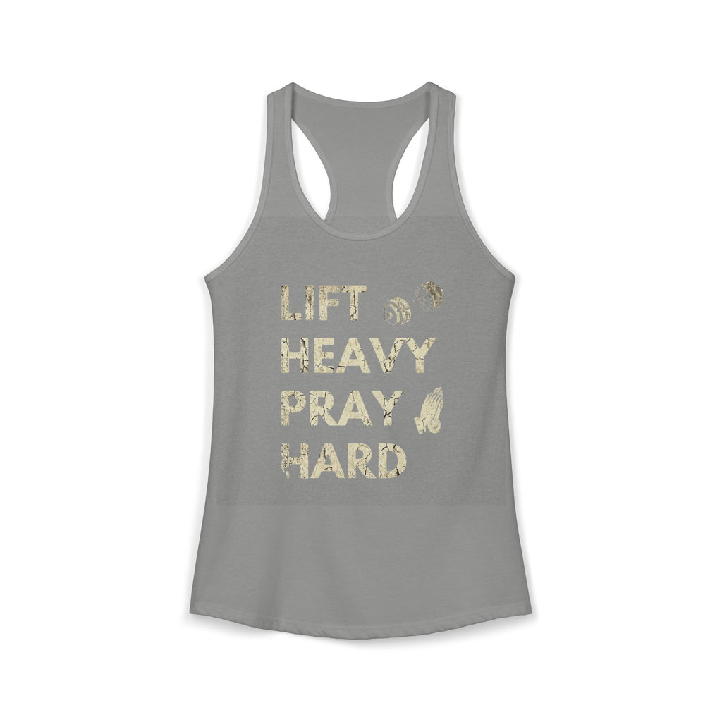 Lift Heavy Pray Hard Women’s Racerback Tank