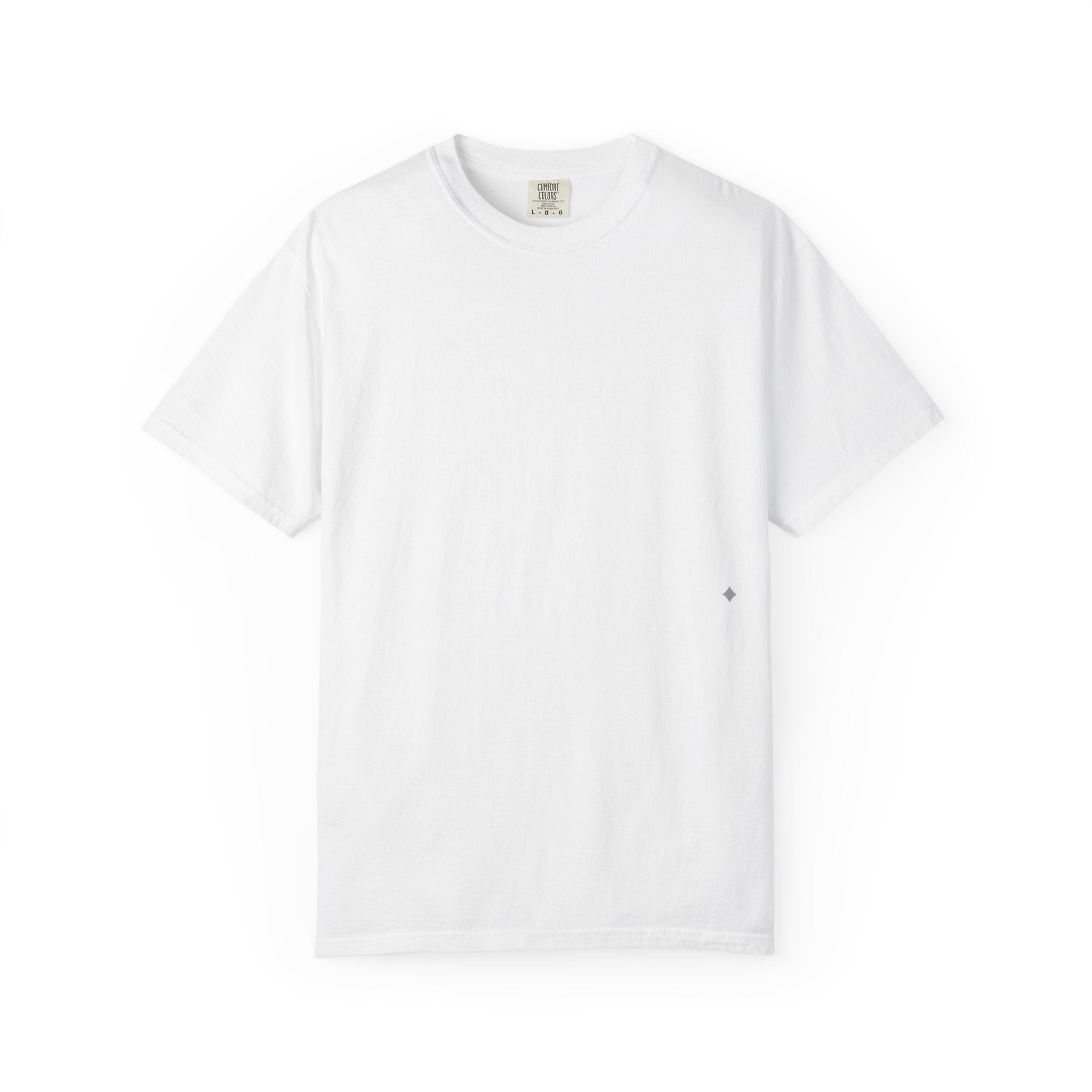 White t-shirt on a white background