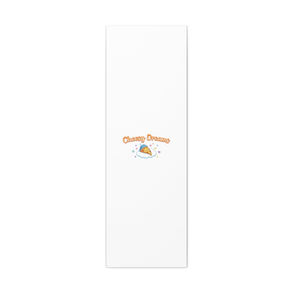 Cheesy Dreams Kawaii Pizza Canvas Wall Art