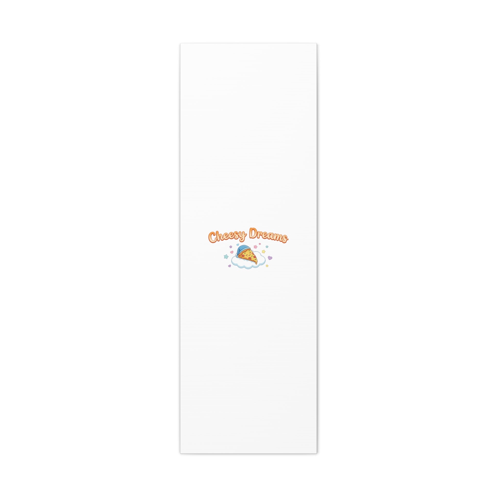 Cheesy Dreams Kawaii Pizza Canvas Wall Art